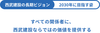 西武建設の長期ビジョン