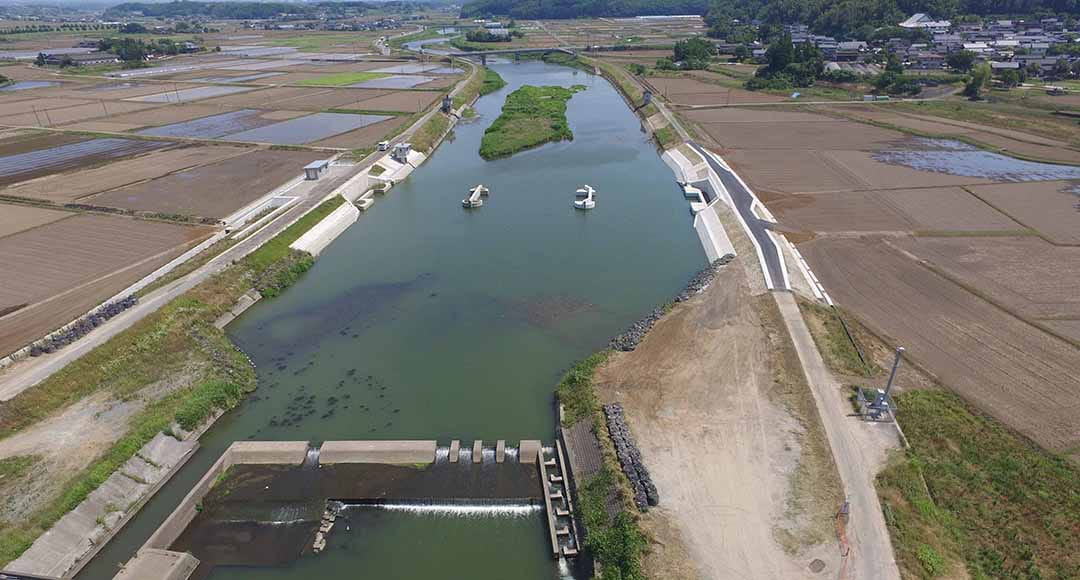 合志川平島堰改築（1期・2期）工事